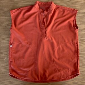 Figs Women’s Rafaela Oversized Scrub Top Small Auburn